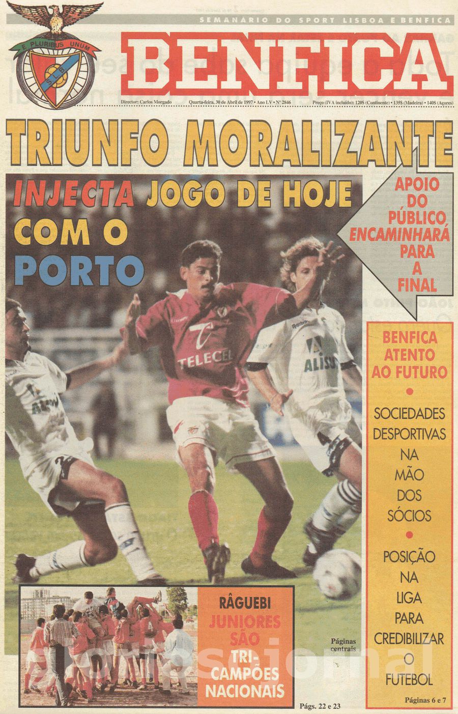 jornal o benfica 2846 1997-04-30